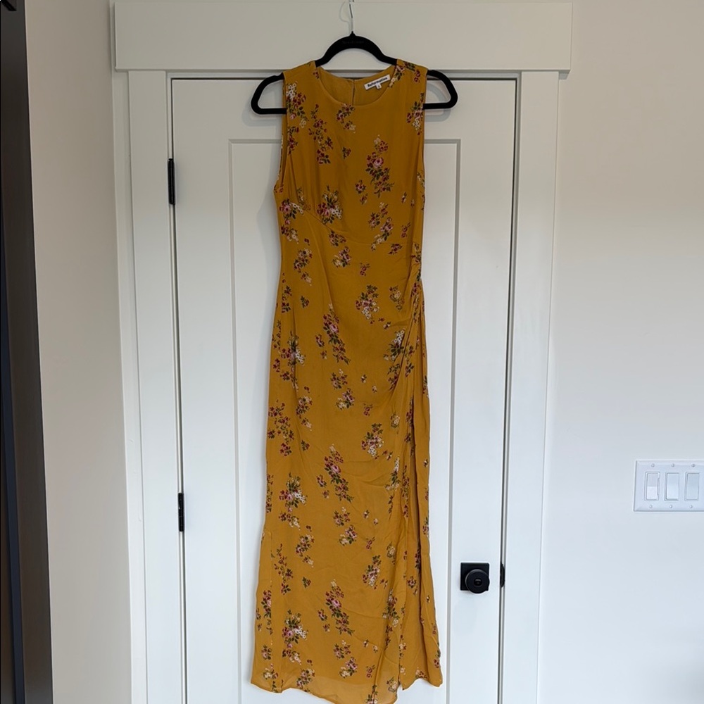 Floral Yellow Maxi Dress